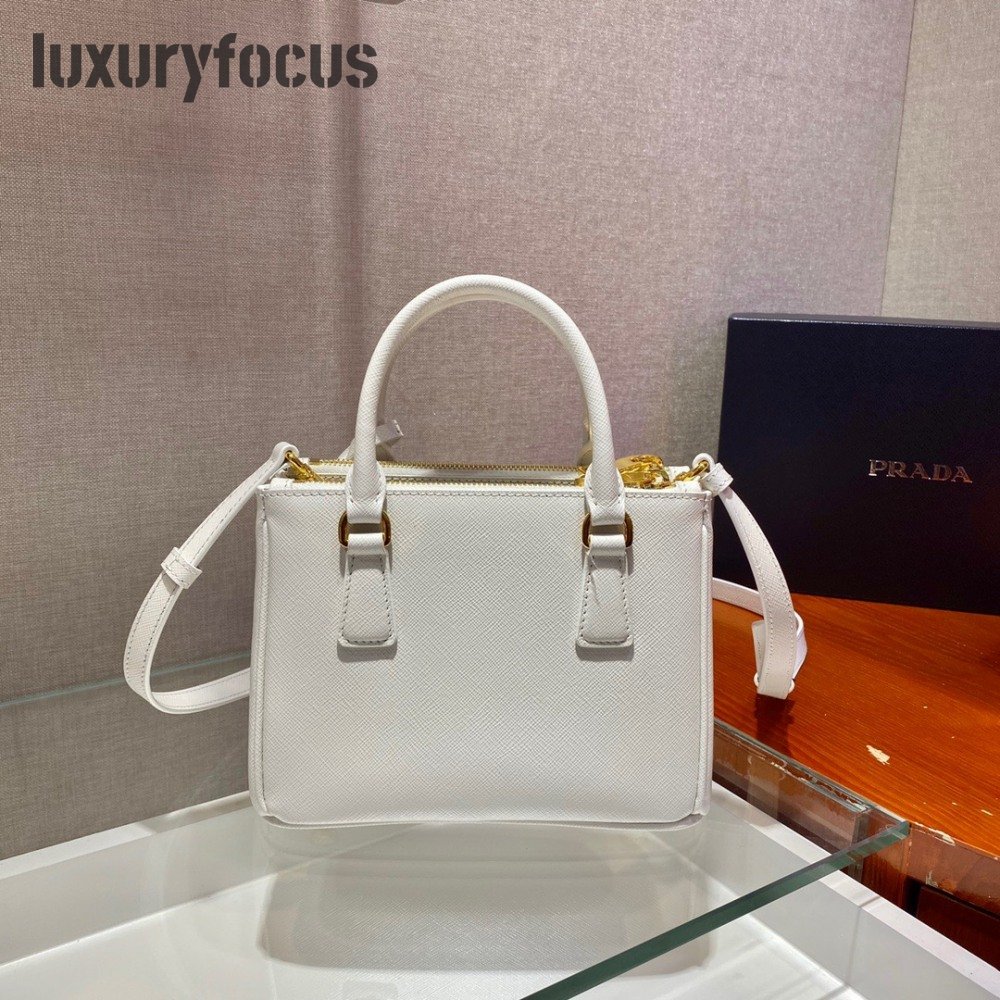 Prada Galleria Saffiano Leather Mini-Bag White 1BA906 [Model_16163528] -  $ : 